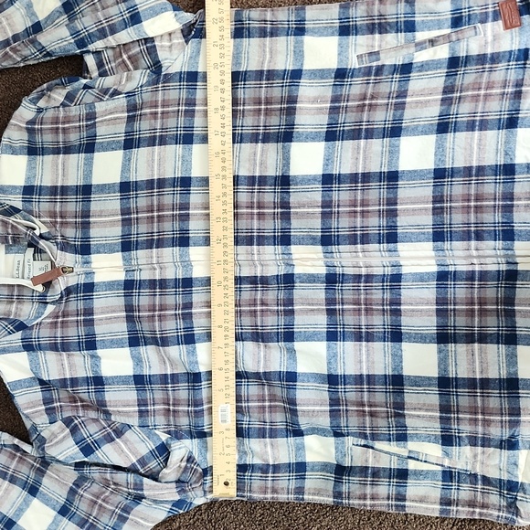 💙 LL Bean Scotch Plaid Hoodie Womens XLarge Flannel Relaxed Fit Full Zip - Picture 5 of 5